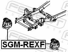 FEBEST SGM-REXF LOŽISKO MOTORU
