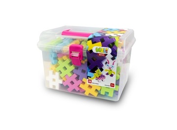 KLOCKI MELI MAXI PINK TRAVEL BOX WAFLE 100 EL
