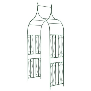 vidaXl Pergola ogrodowa do roślin pnących, ciemnozielona