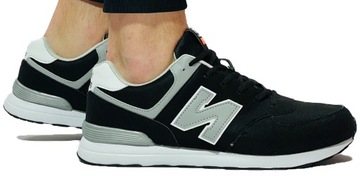 Buty Męskie Adidasy Sportowe Sneakersy Czarne 41