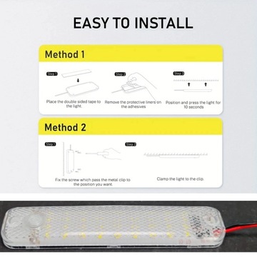 2pcs Car Reading Light LED Trunk Light Car Ceiling Indoor Interior Lamp