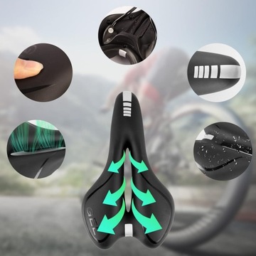 ГЕЛЕВОЕ СИДЕНЬЕ ДЛЯ ВЕЛОСИПЕДА С ОТВЕРСТИЕМ