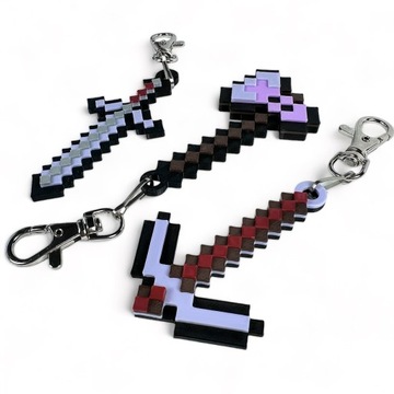 Наклейка с незеритовым мечом в стиле MINECRAFT 3D декорации, ЭКО украшение комнаты.
