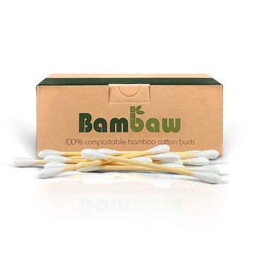 Bambaw, patyczki uszu, bambusowe, 200 szt.