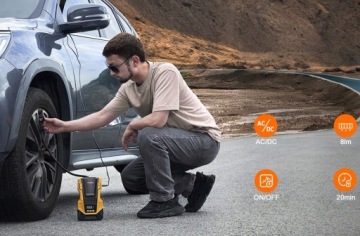 Автомобильный компрессор 12 В 230 В Feegar КОМПРЕССОР ПОРТАТИВНЫЙ НАСОС для светодиодных колес