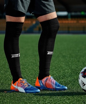 GETRY TUBY skarpety PIŁKARSKIE BEZ STOPY EvoGRIP JUNIOR 6-11 lat PRO DŁUGIE