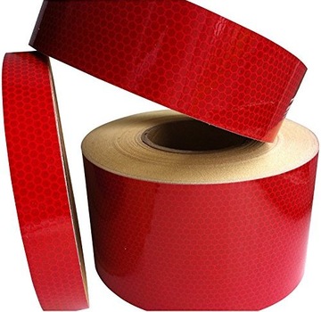 СВЕТООТРАЖАЮЩАЯ ЛЕНТА СОТОВАЯ НАКЛЕЙКА КРАСНАЯ