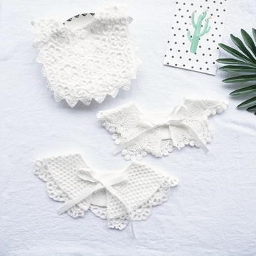 New Lovely Lace Kids Bibs Shawl Cotton Collar Kids Neckwear for Girls All