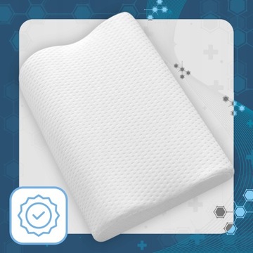 ПРОФИЛИРОВАННАЯ ОРТОПЕДИЧЕСКАЯ ПОДУШКА ДЛЯ СНА MEMORY FOAM ДЛЯ ТРЕБОВАТЕЛЬНЫХ ЛЮДЕЙ