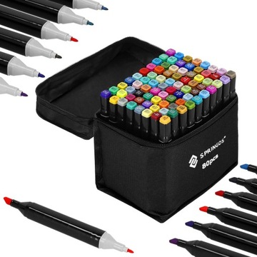 АЛКОГОЛЬНЫЕ МАРКЕРЫ, ТРИПС, НАБОР ИЗ 80 ШТ. PRO BAG