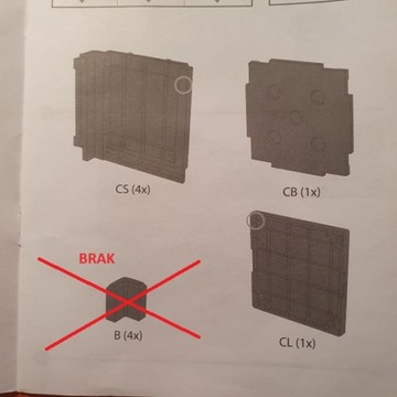 Pufa ogrodowa taboret miejsce do przechowywania wygląd rattanu NIEKOMPLETNA