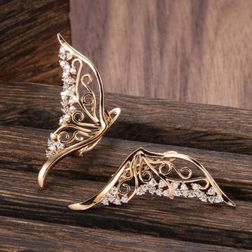 СЕРЬГИ-гвоздики WING GIRL С ЦИРКОНИЯМИ