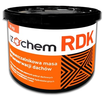 Masa bitumiczna Izochem RDK konserwacja papy 10 kg