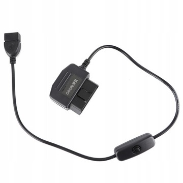 KABEL ŁADUJĄCY USB OBD2 ZŁĄCZE 18,7 CALA