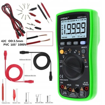 ANENG AN870 Multimetr cyfrowy z automatycznym zakr