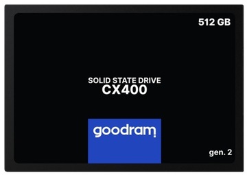 Dysk SSD CX400 512GB SATA3 550/490 MB/s GOODRAM POLSKI PRODUCENT 36mc