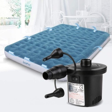 ELEKTRYCZNA POMPKA MATERAC PIŁKI 12V/230V+KOŃCÓWKI