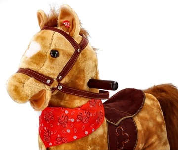 Каштанек, интерактивная лошадка-качалка.