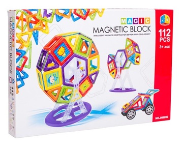 МАГНИТНЫЕ БЛОКИ 112 шт. Волшебный Магнит 3D