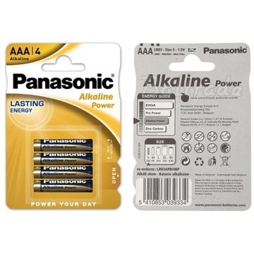Bateria alkaliczna LR03 / AAA 1,5V /blister 4szt./