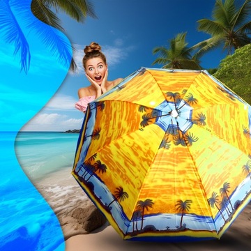 БОЛЬШОЙ ПЛЯЖНЫЙ ЗОНТ НА ​​БАЛКОНЕ ПРОЧНЫЙ СКЛАДНОЙ СЛОМАННЫЙ 180 СМ XXXL