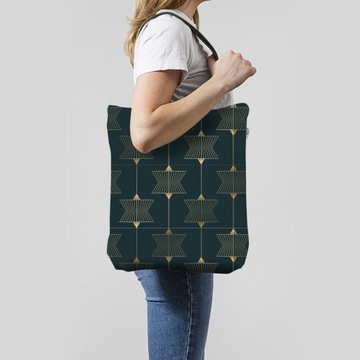 Сумка - зеленая геометрия II