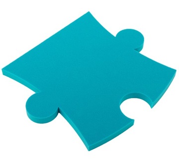 Puzzle akustyczne panele dekoracyjne 43,4x50/3cm POKÓJ DZIECIĘCY turkusowe
