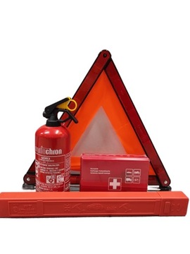 НАБОР ОГНЕТУШИТЕЛЯ 1 КГ ОГНЕЗАЩИТА + ТРЕУГОЛЬНИК + ПЕРВЫЙ КОМПЛЕКТ + ЖИЛЕТ