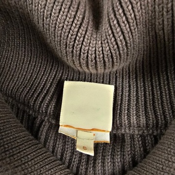 Sweter na zamek HUGO BOSS ORANGE w Prązki Elegancki Casual Bawełna S