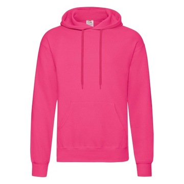 FRUIT BLUZA MĘSKA KANGURKA Z KAPTUREM FUCHSIA M