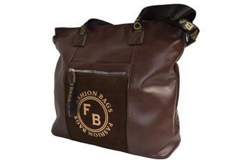 ELEGANCKA DUŻA TOREBKA DAMSKA WOREK SHOOPER BAG