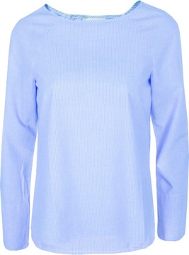 H&M Modna Kobieca Bawełniana Niebieska Biała Koszula Bluzka Paski XS 34