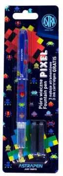 Перова ручка перо ASTRA PIXEL + 3 патрони