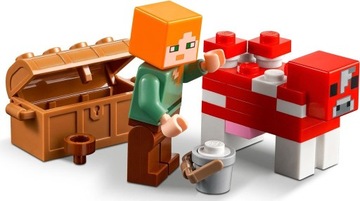 LEGO MINECRAFT BLOCKS 21179 ДОМ В ГРИБАХ ПОДАРОК ​​+ СУМКА НА ДЕНЬ ДЕТИ