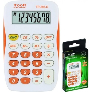 Kalkulator TOOR TR-295- 8 pozycyjny kieszonkowy