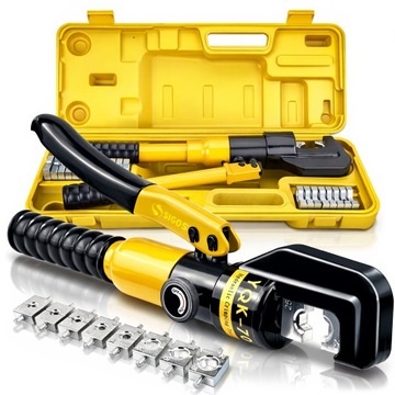 ZACISKARKA DO TULEJEK PRASKA DO KABLI SZEŚCIOKĄTNA HYDRAULICZNA + WALIZKA