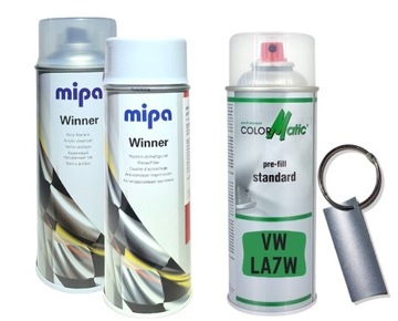 ZESTAW LAKIER SAMOCHODOWY SPRAY VW LA7W