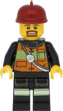 LEGO figurka City Straż Pożarna Strażak cty0342 U