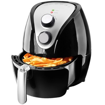 Frytkownica beztłuszczowa air fryer na gorące powietrze 1500 W czarny
