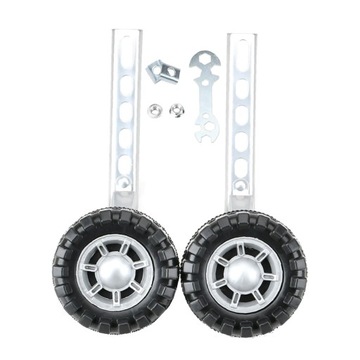 Wymiana kółek treningowych do roweru dziecięcego o średnicy 11 cm z narzędziem do montażu