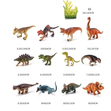 Статуэтки, имитирующие животных Игрушки Украшение стола Развивающая игрушка 18 шт.