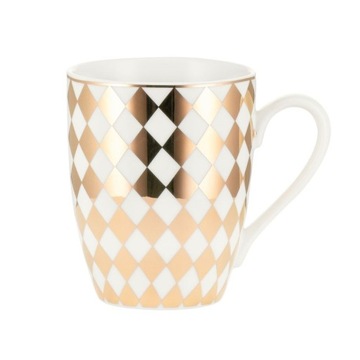 Kubek porcelanowy 310 ml PIERROT gold VILLA ITALIA
