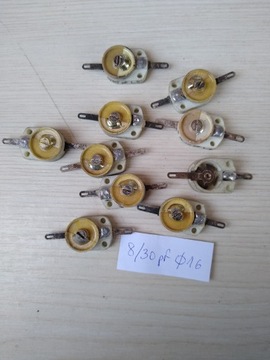 KONDENSATOR nastawny TRYMER 8/30 pF 16 mm gr.7,5mm