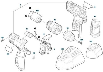 ЩЕТОЧНЫЙ МОТОР BOSCH ДЛЯ ОТВЕРТКИ GSB 120-LI