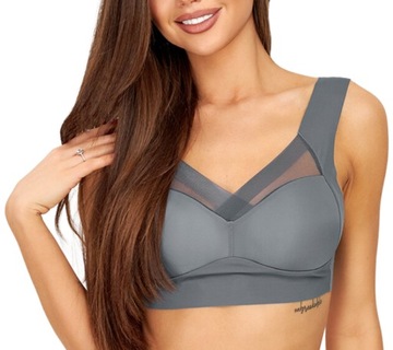 Biustonosz sportowy bezszwowy stanik Push-Up modelujący podtrzymujący top
