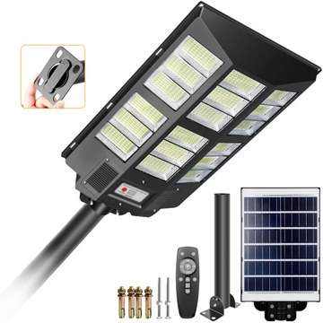 MOCNA LAMPA SOLARNA LED LATARNIA ULICZNA NA PILOTA 3000W