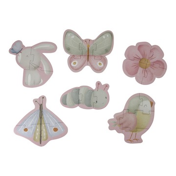 LITTLE DUTCH Puzzle 6el. FLOWERS & BUTTERFLIES