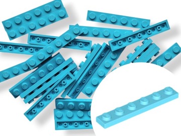 LEGO 3666 PLATE 1x6 Płytka Medium Azure Jasny niebieski 10 sztuk