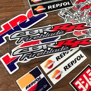 Styl HRC Zestaw odblaskowy na kask dla Honda CBR