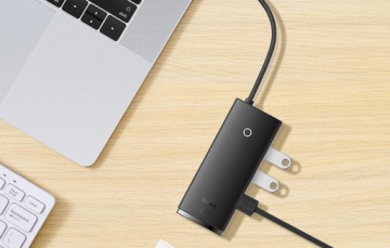 Адаптер BASEUS HUB 5 в 1 Type C — адаптер HDMI 3xUSB 3.0 USB-C PD